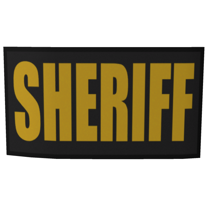 B/Y Sheriff Placard Patch (RCPC)