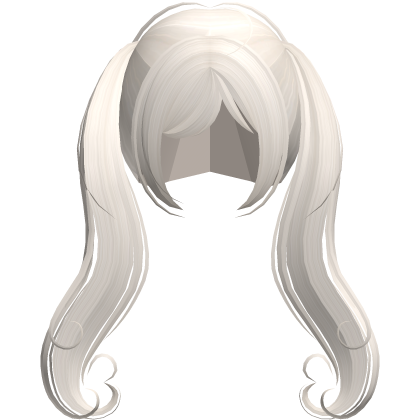 ♡ heart curled shy dolly pigtails light blonde
