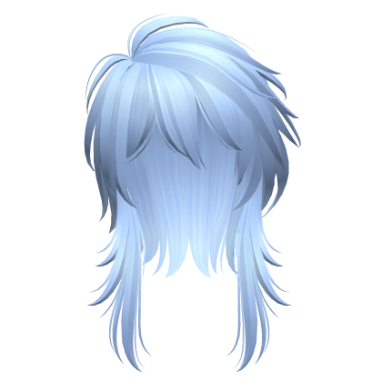 messy vkei anime hair (light blue)