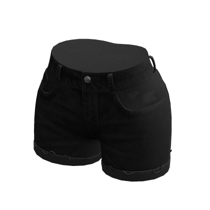 Ripped Black Emo Jean Shorts thumbnail