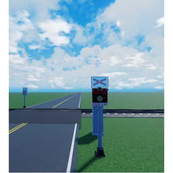 Slovakian railroad crossing