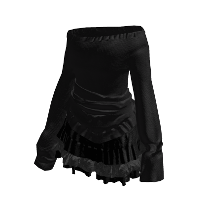 Black Off Shoulder & Miniskirt
