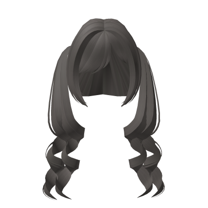 ♡ : long in ash curly doll pigtails Roblox item