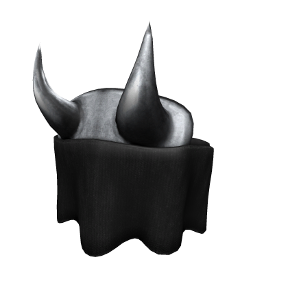 Silver Horned Demon Mask Roblox item