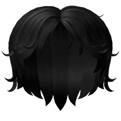 Black Messy Emo Boy Hair Roblox item