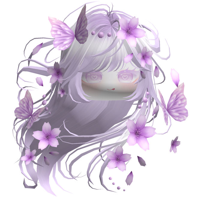 Mystical Sakura Windy Hair (Lavender)