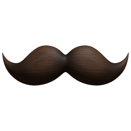 Brown Small Mustache Cute Nerdy Fancy Moustache