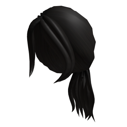 Black Ponytail Girl Hair Roblox item