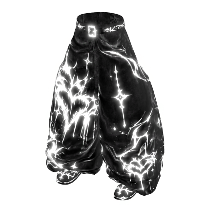 🔴Y2K Emissive Black Baggy Pants🔴 Time To Glow