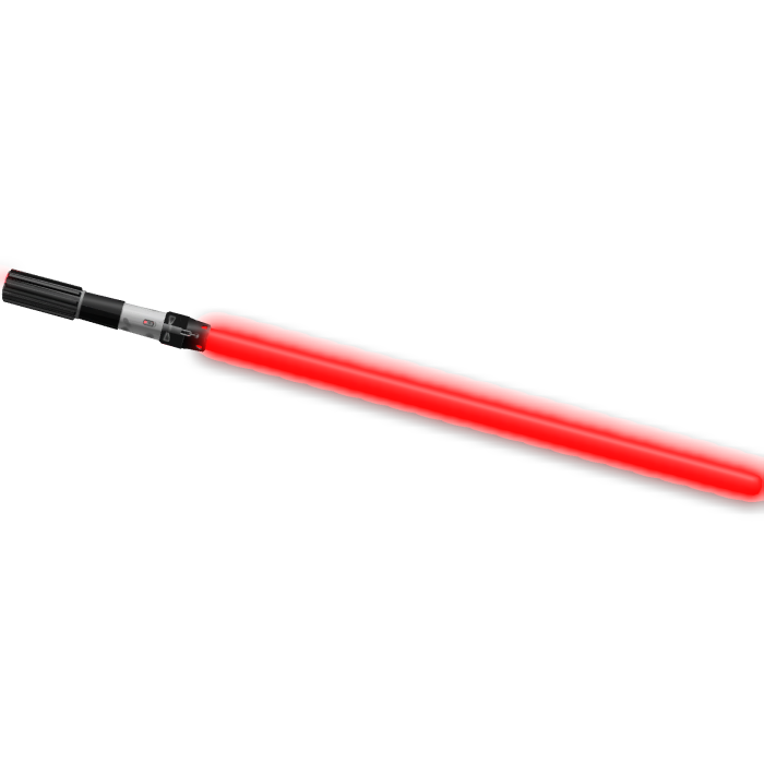 Emissive lighsaber red