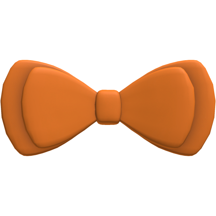 orange bow tie