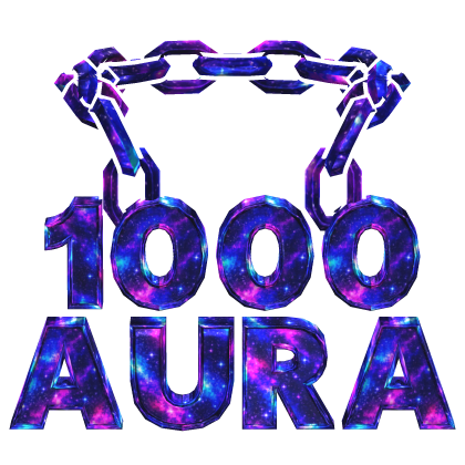 Galaxy Cartoony 1000 Aura Chain Roblox item