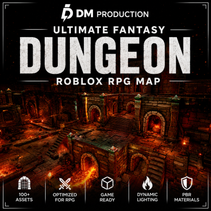 Ultimate Fantasy Dungeon Roblox RPG Map