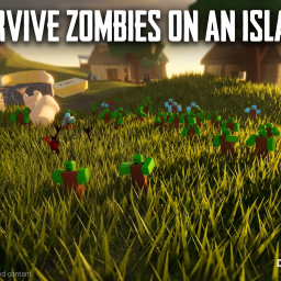 Survive zombies on an island
