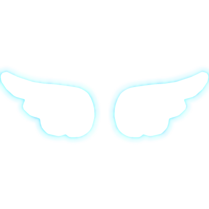 [EMISSIVE] Glowing Blue Angelic Fluffy Wings