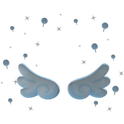 Blue Angel Wings and Lollipop Aura Roblox item