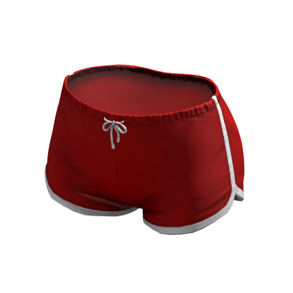 Athletic Dolphin Shorts Red Mini Sweat Gym Y2K thumbnail
