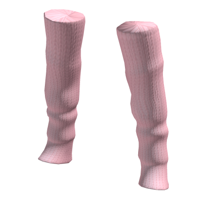 Knitted Leg Warmers Pink