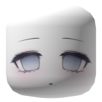 angelic dreamy cutie blue eyes anime face
