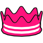 [FREE] Hot Pink Happy Crown