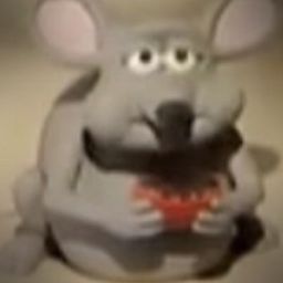 rat eating M&M icon