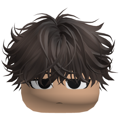 Anime Boy w Messy Hair (Brown) Roblox item