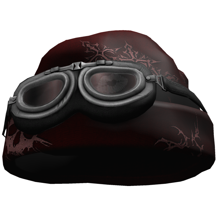 Gothic Grunge Beanie w/ Goggles (Red)