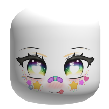 Chibi Rainbow Decora Face Roblox item