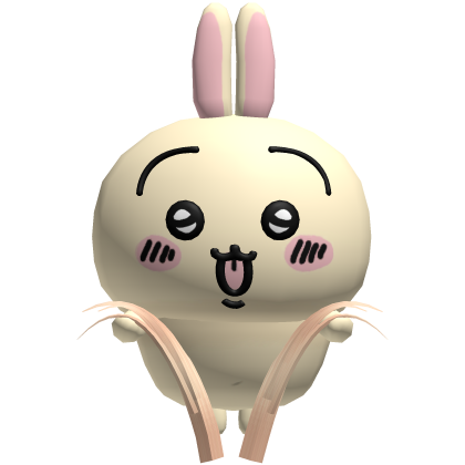 usagi yellow rabbit holding your hair in blonde Roblox item