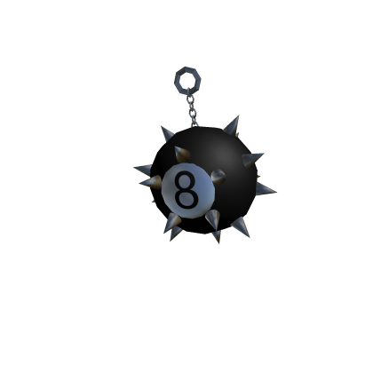 Spikey 8-Ball Keychain