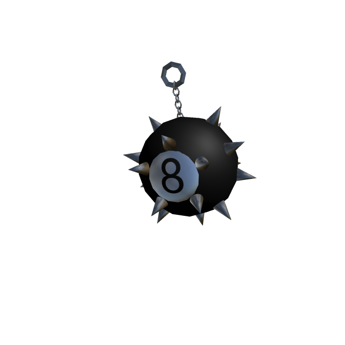 Spikey 8-Ball Keychain