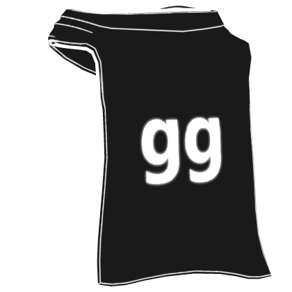 gg Cartoony Black & White Cape [GLOW ⚪] Roblox item