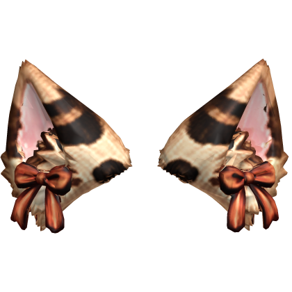 Cream Bow Animal Ears Roblox item