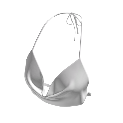 White Draped Halter Top thumbnail