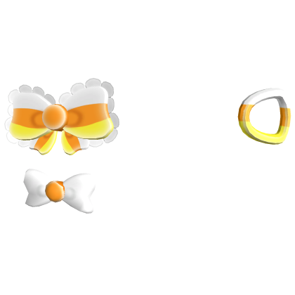 Cute Candy Corn Halloween Hairclips Trick or Treat
