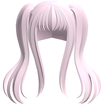 🐾 big long wispy anime pigtails moe baby pink