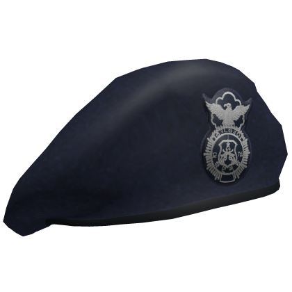 ROKAF Korea MP Military Police Beret 공군 군사경찰 베레모 Roblox item