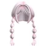 Pink Bubble Braids