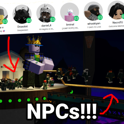 squid game but your FRIENDS are in it official Roblox game thumbnail
