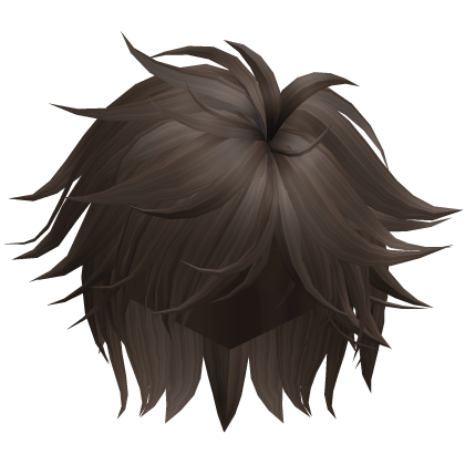 Anime Video Game Spikey Emo Boy Hair (Brown)