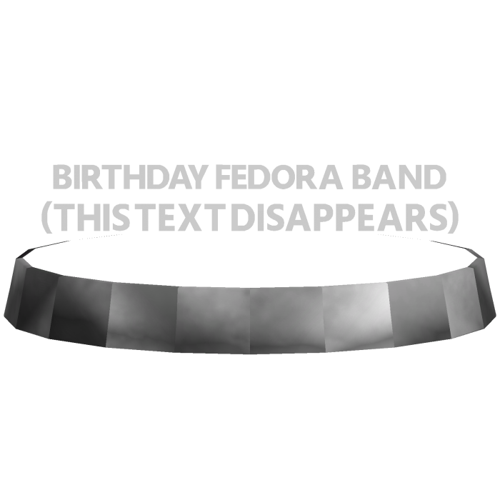 ADDON - Birthday Fedora Band | Sparkletime Silver