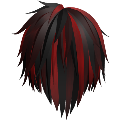 Dark Red Long Fluffy Spiky Anime VKei Hair 49. Roblox item