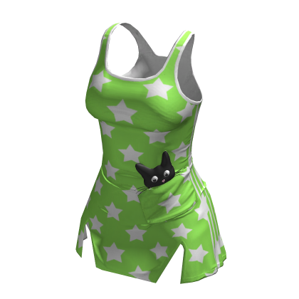 🌺Baddie star Striped Cat Mini Dress[SUSIE] thumbnail