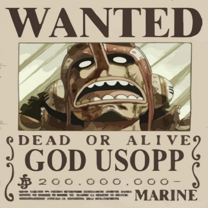 Usopp Wanted Poster Roblox decal