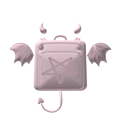 ⚔️, devil gothic pink backpack (3.0)