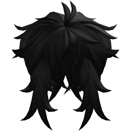 Fluffy black hair | Roblox Item - Rolimon's