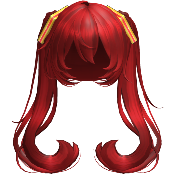 Mcdonalds Miku Red  Vocaloid Twintails Hair