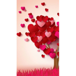 Heart glitter group