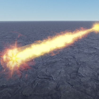 Fire beam VFX preview 1