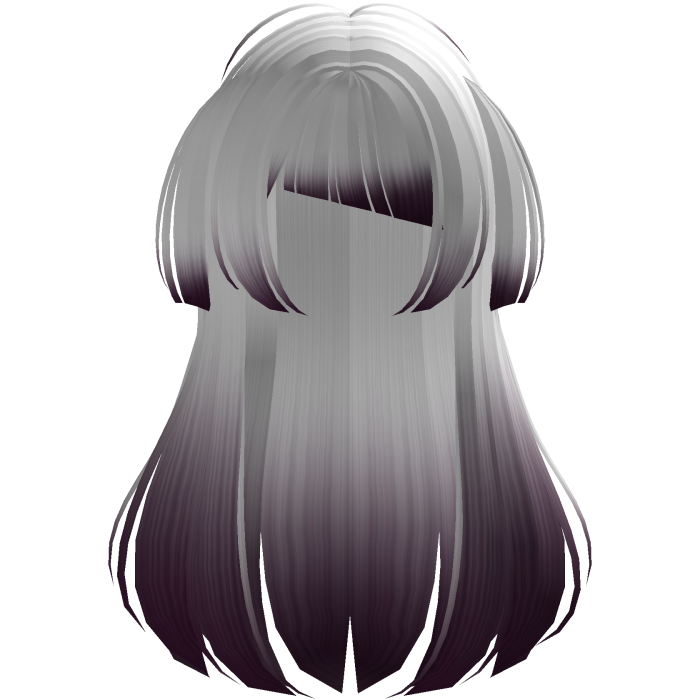 White purple Long Doll Hair with Mini Pigtails